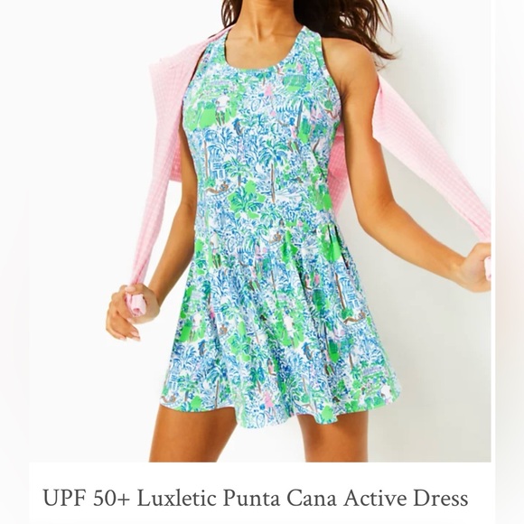 Lilly Pulitzer Dresses & Skirts - Lilly Pulitzer Luxletic punta Cana active dress, UPF50, XS.  Like new, Worn 1x.